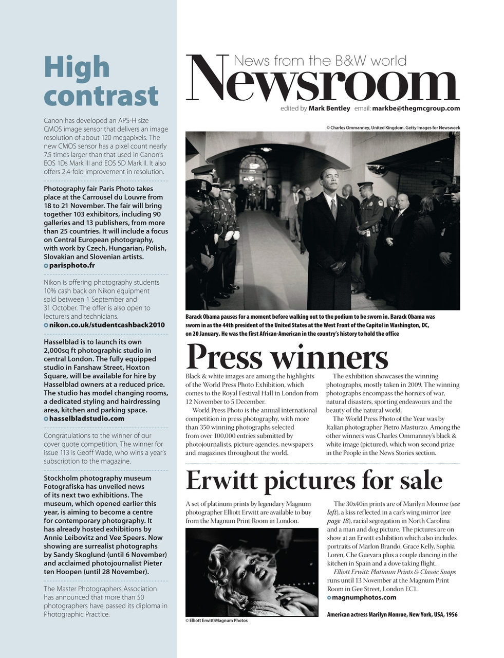 Black+White Photography Preview Pages