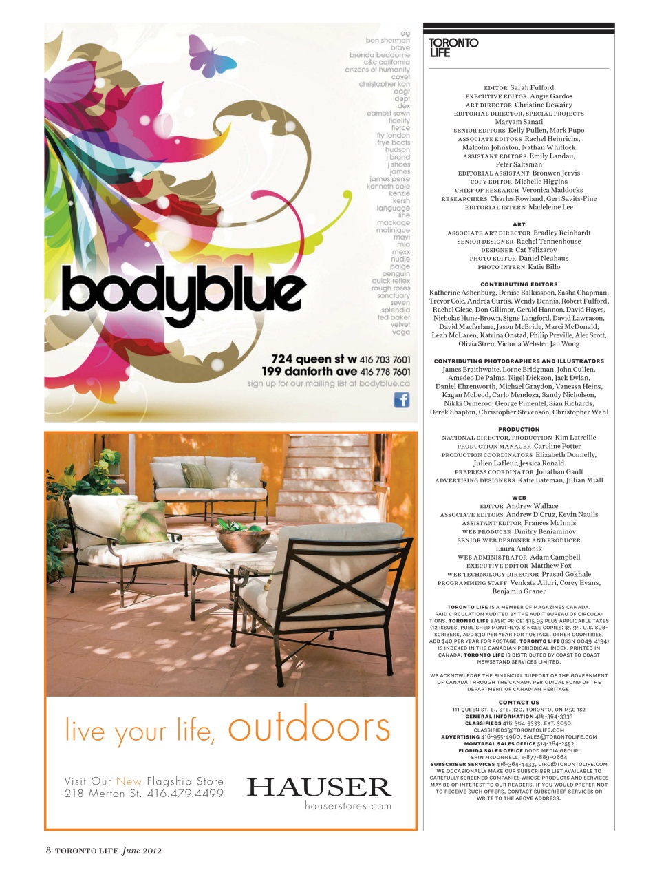 Toronto Life Preview Pages