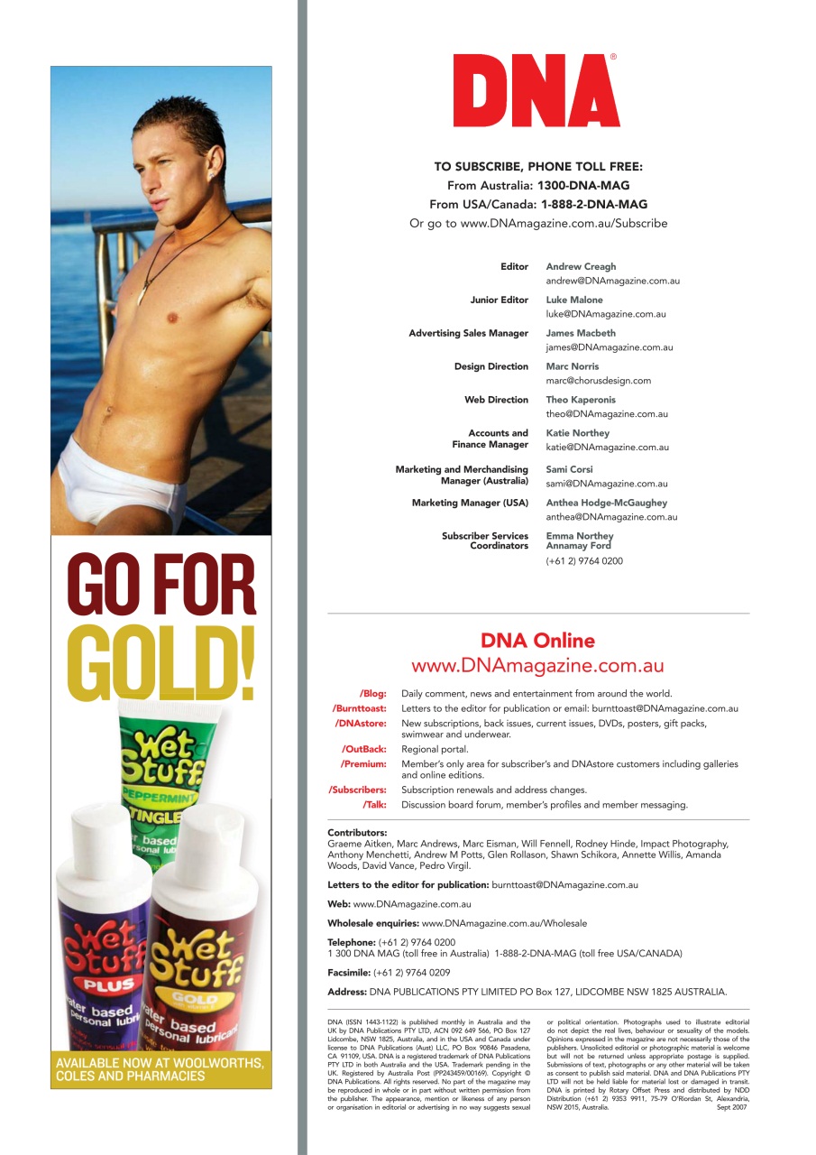 DNA Magazine Preview Pages