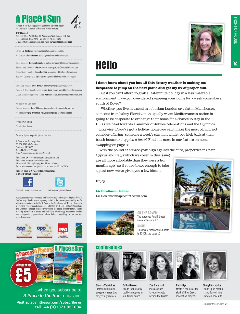 A Place in the Sun Magazine Preview Pages