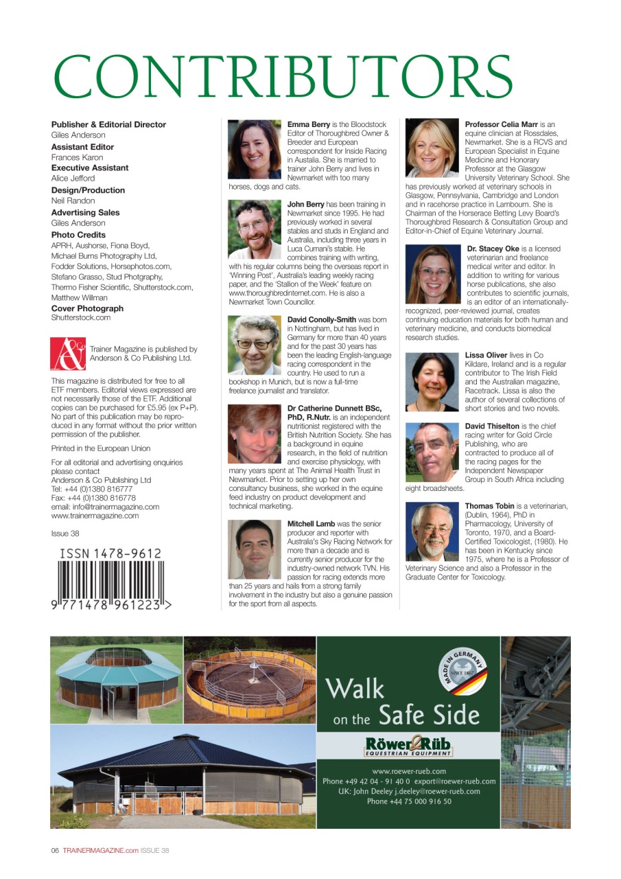 European Trainer Magazine - horse racing Preview Pages