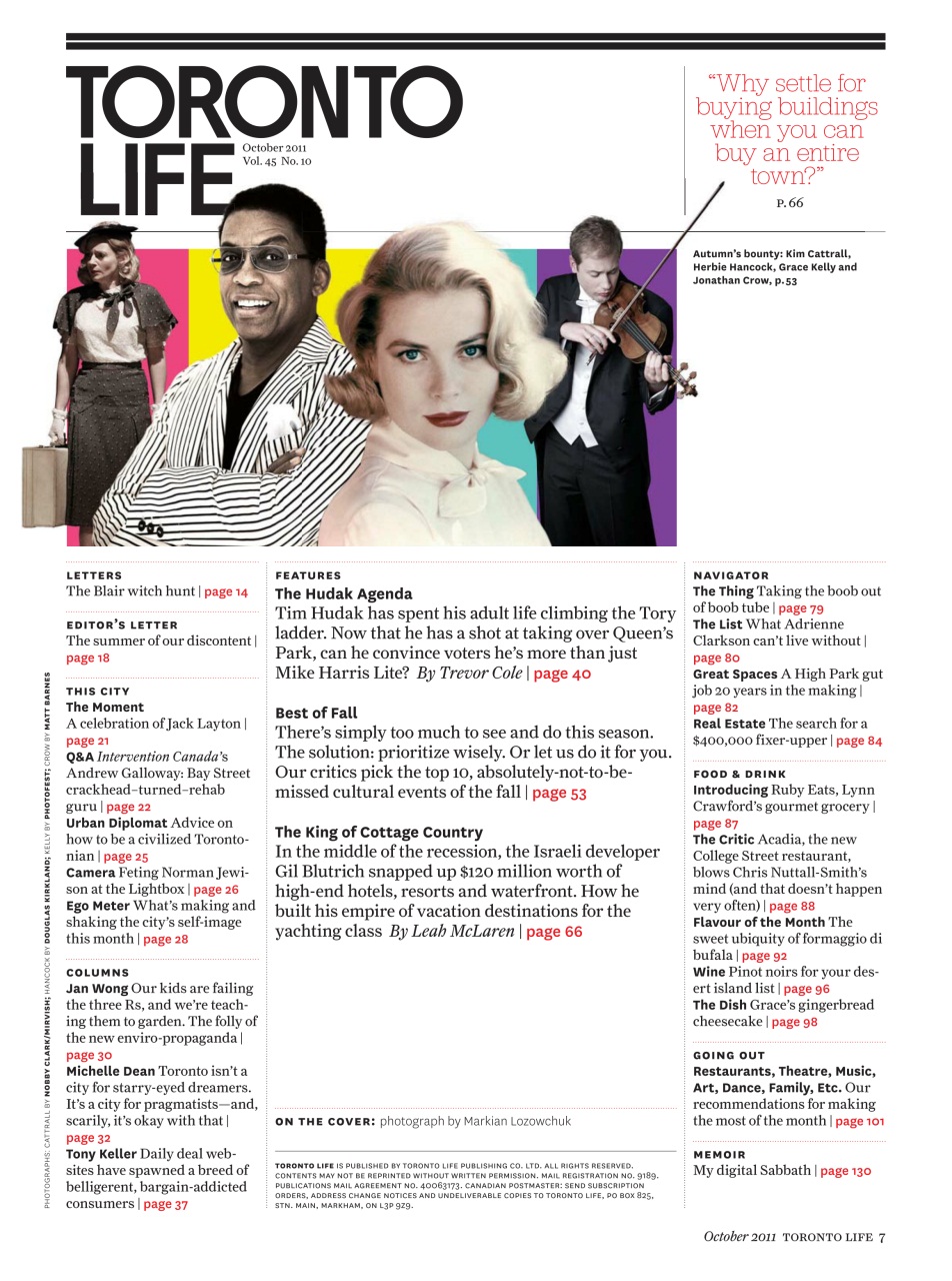 Toronto Life Preview Pages