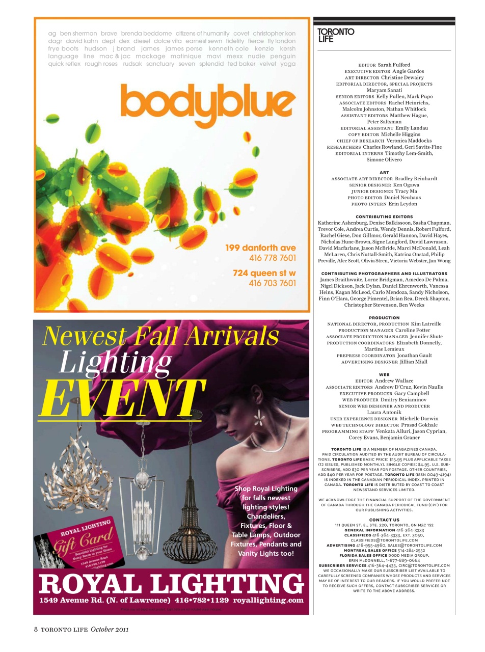 Toronto Life Preview Pages