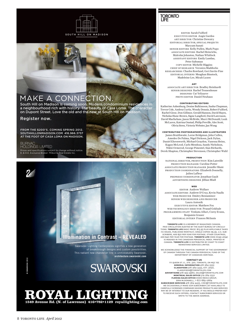 Toronto Life Preview Pages