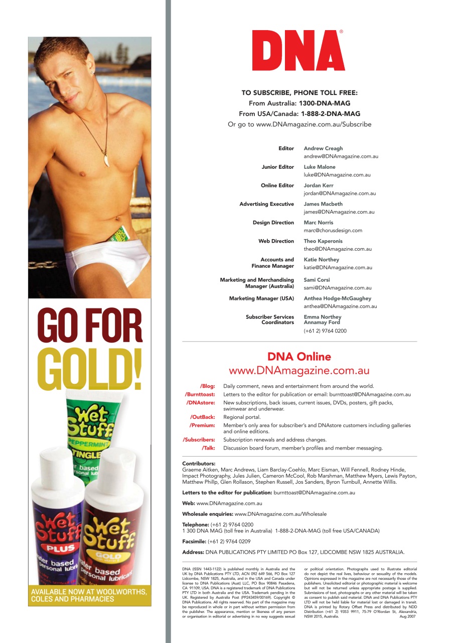 DNA Magazine Preview Pages