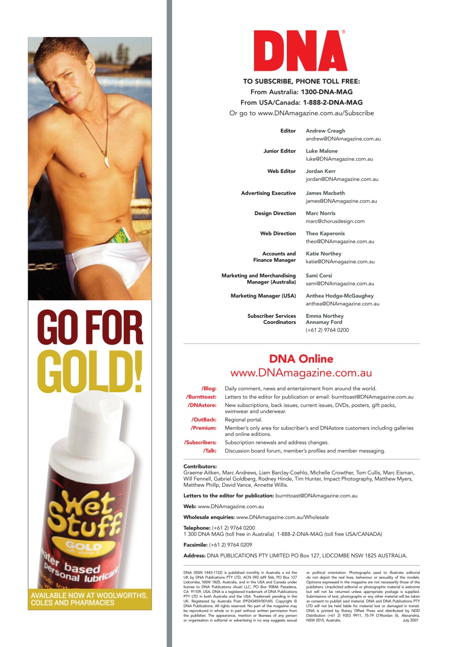 DNA Magazine Preview Pages