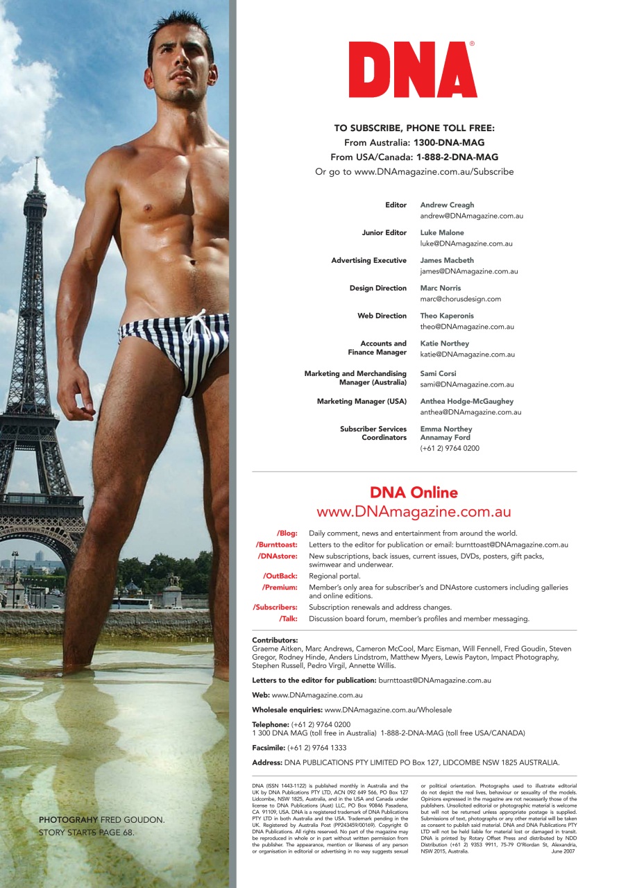 DNA Magazine Preview Pages