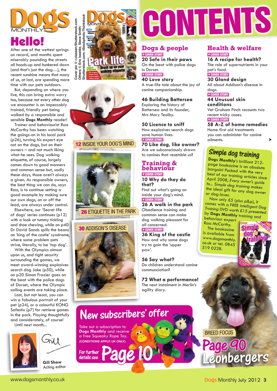 Dogs Monthly Preview Pages