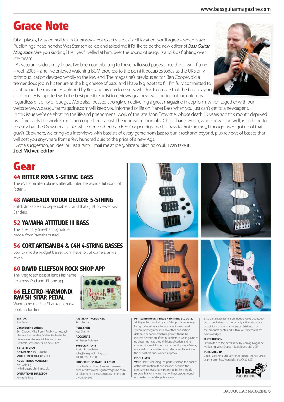 Bass Player UK Preview Pages