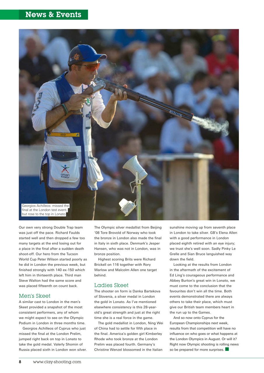 Clay Shooting Preview Pages