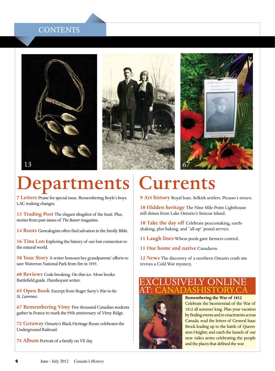 Canada's History Preview Pages