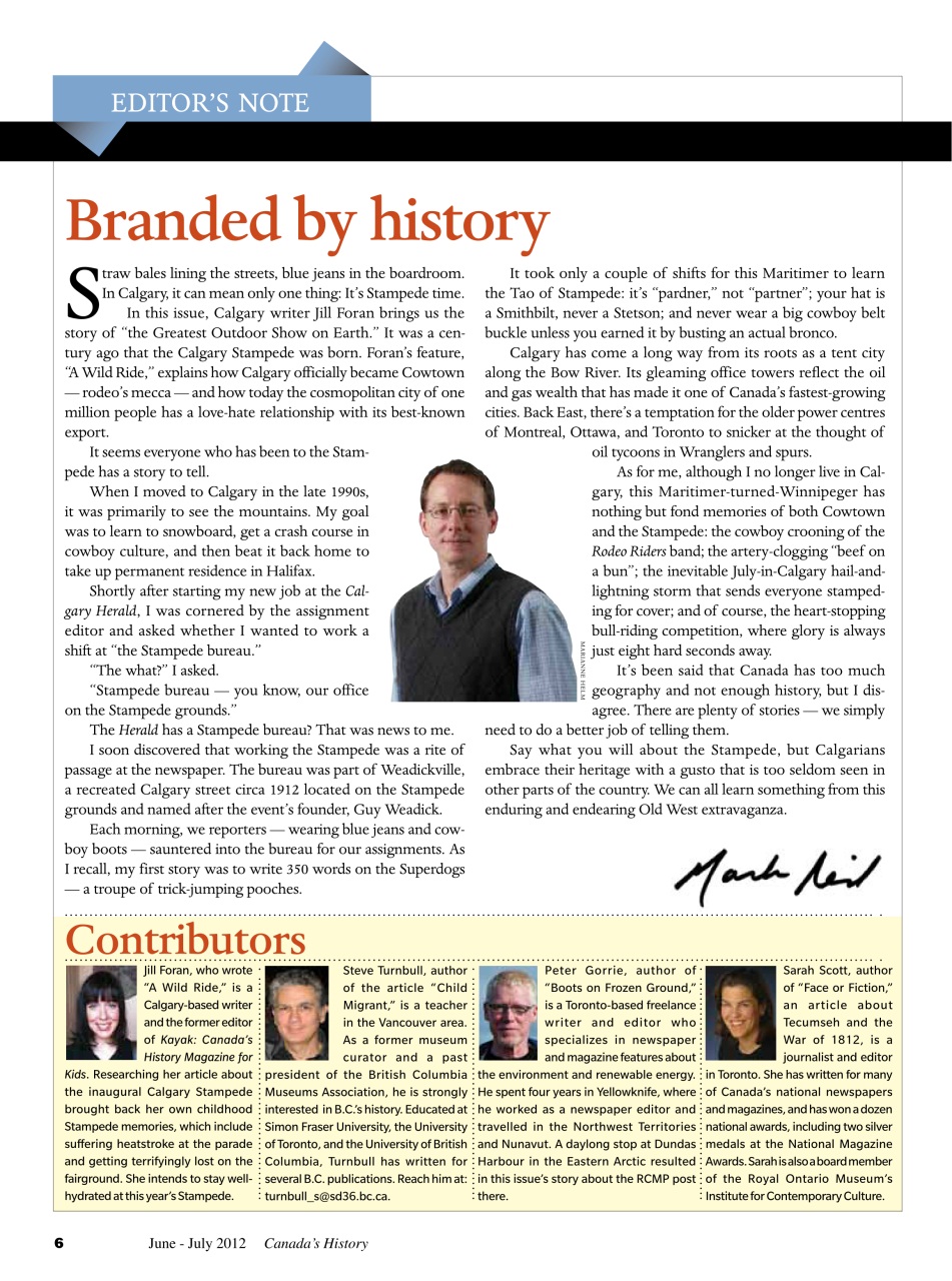 Canada's History Preview Pages