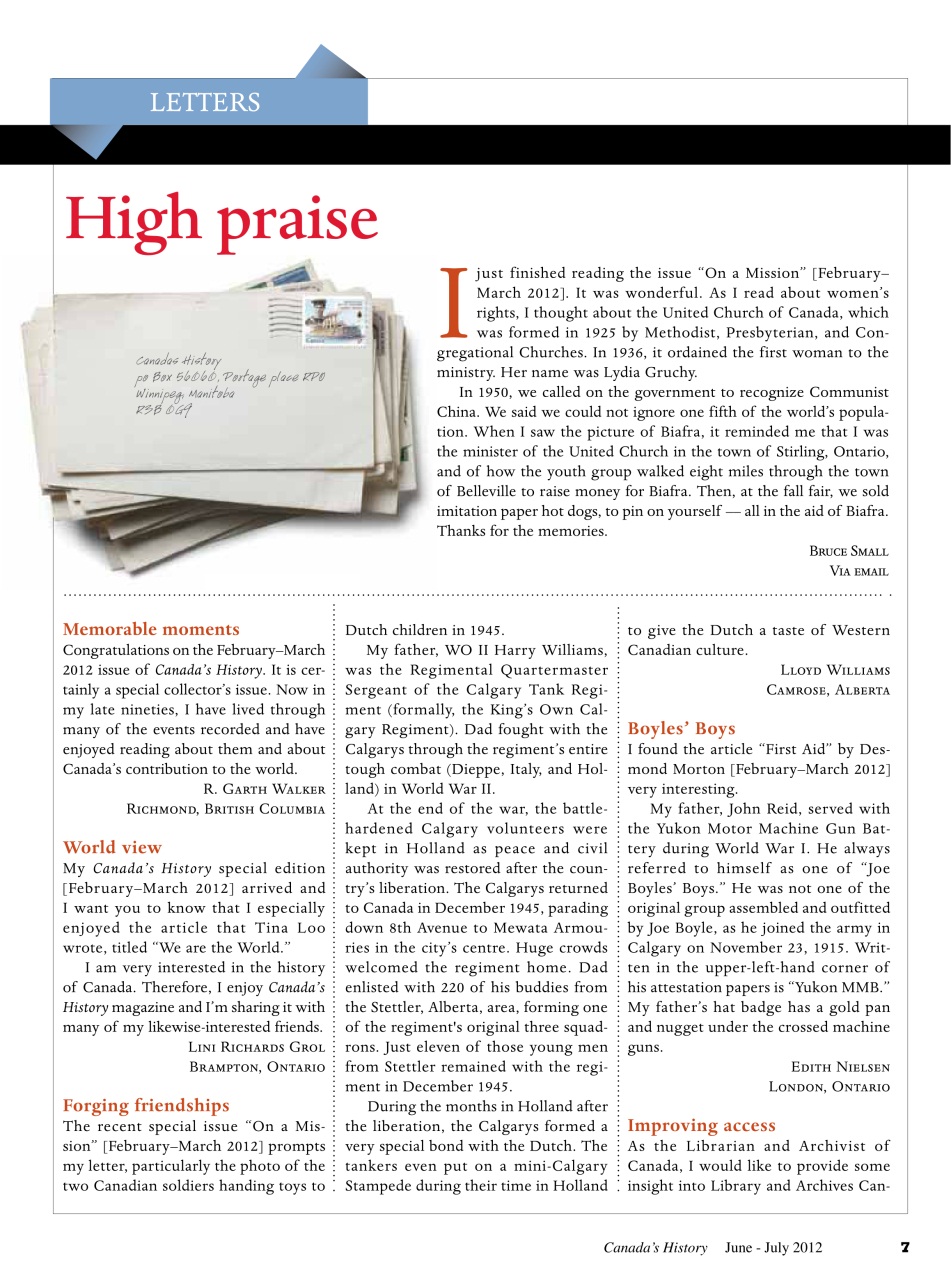 Canada's History Preview Pages