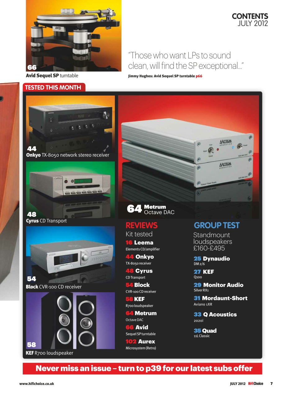 Hi-Fi Choice Preview Pages