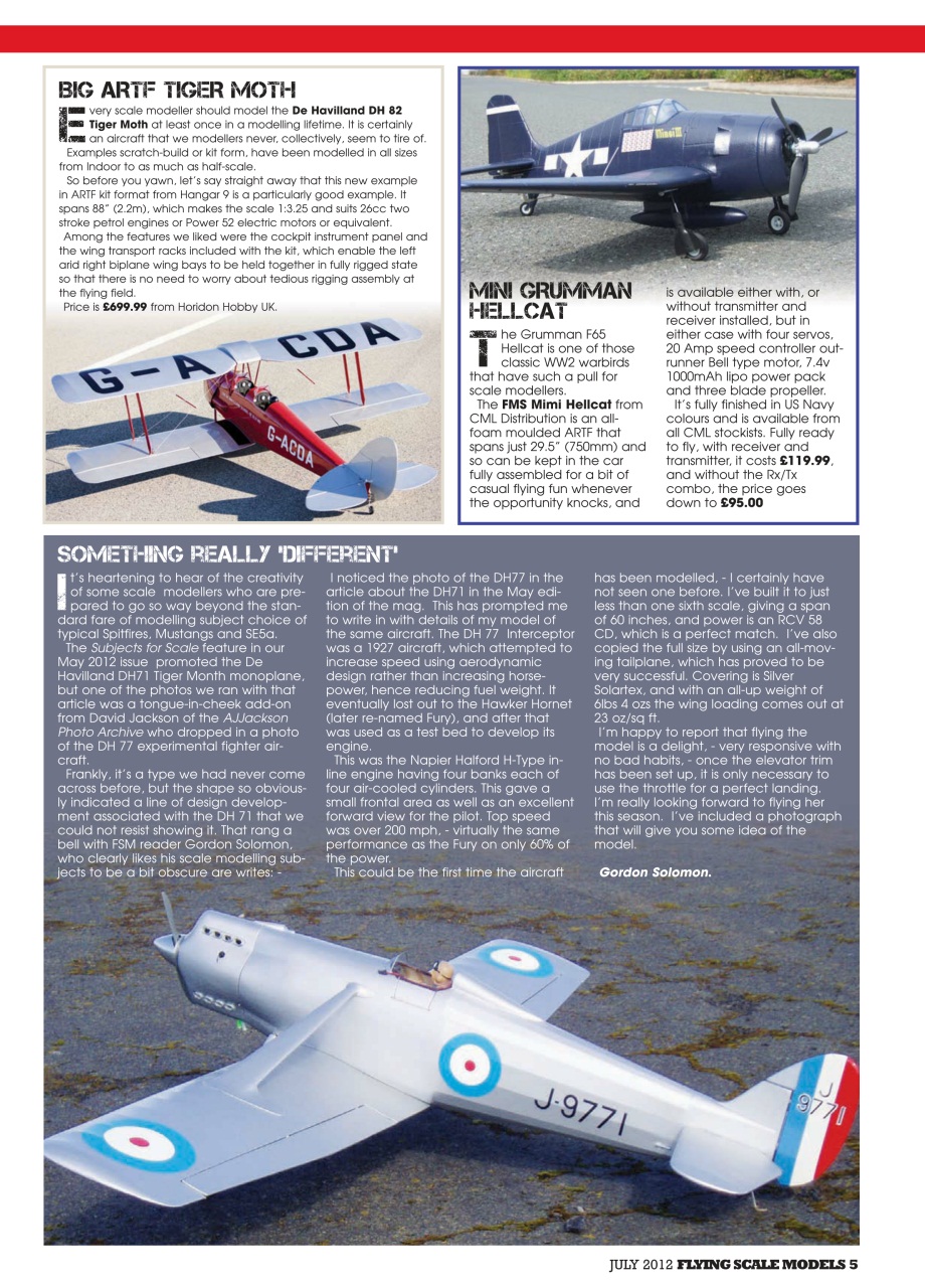 Flying Scale Models Preview Pages