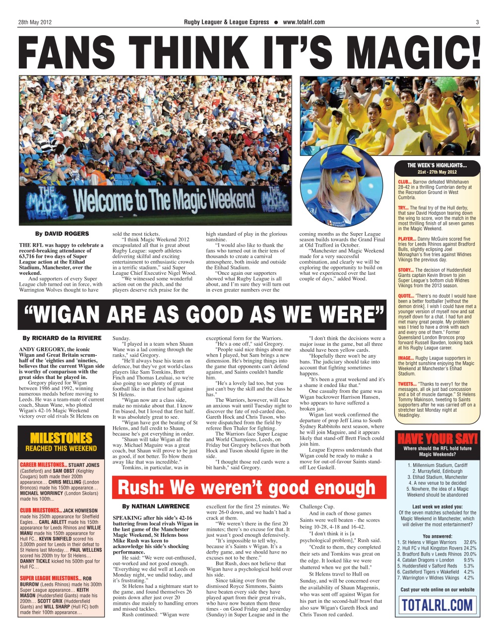 League Express Preview Pages