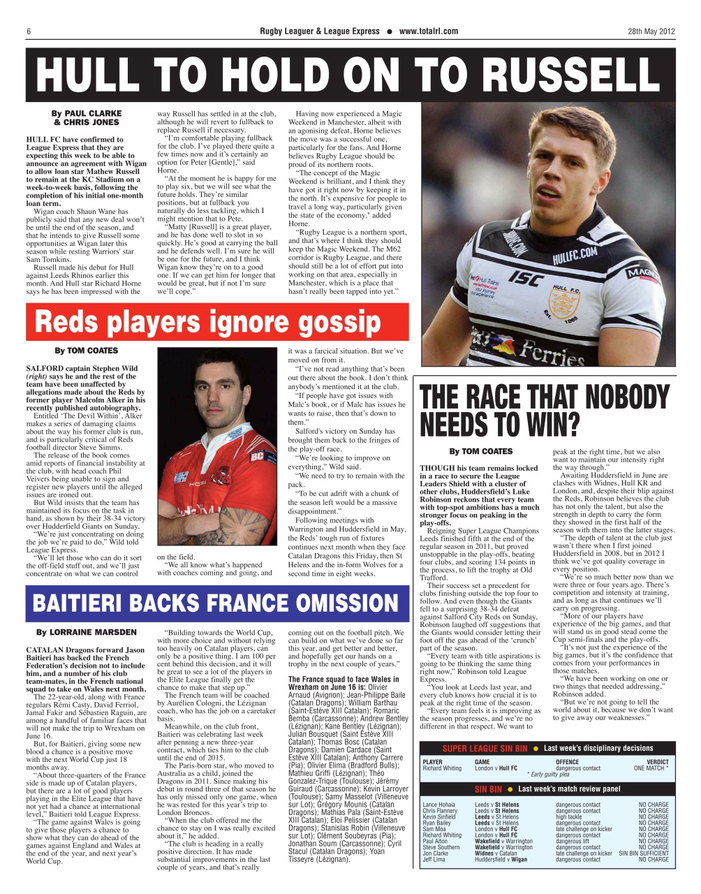 League Express Preview Pages