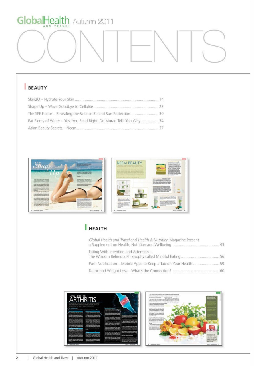 Global Health and Travel Preview Pages