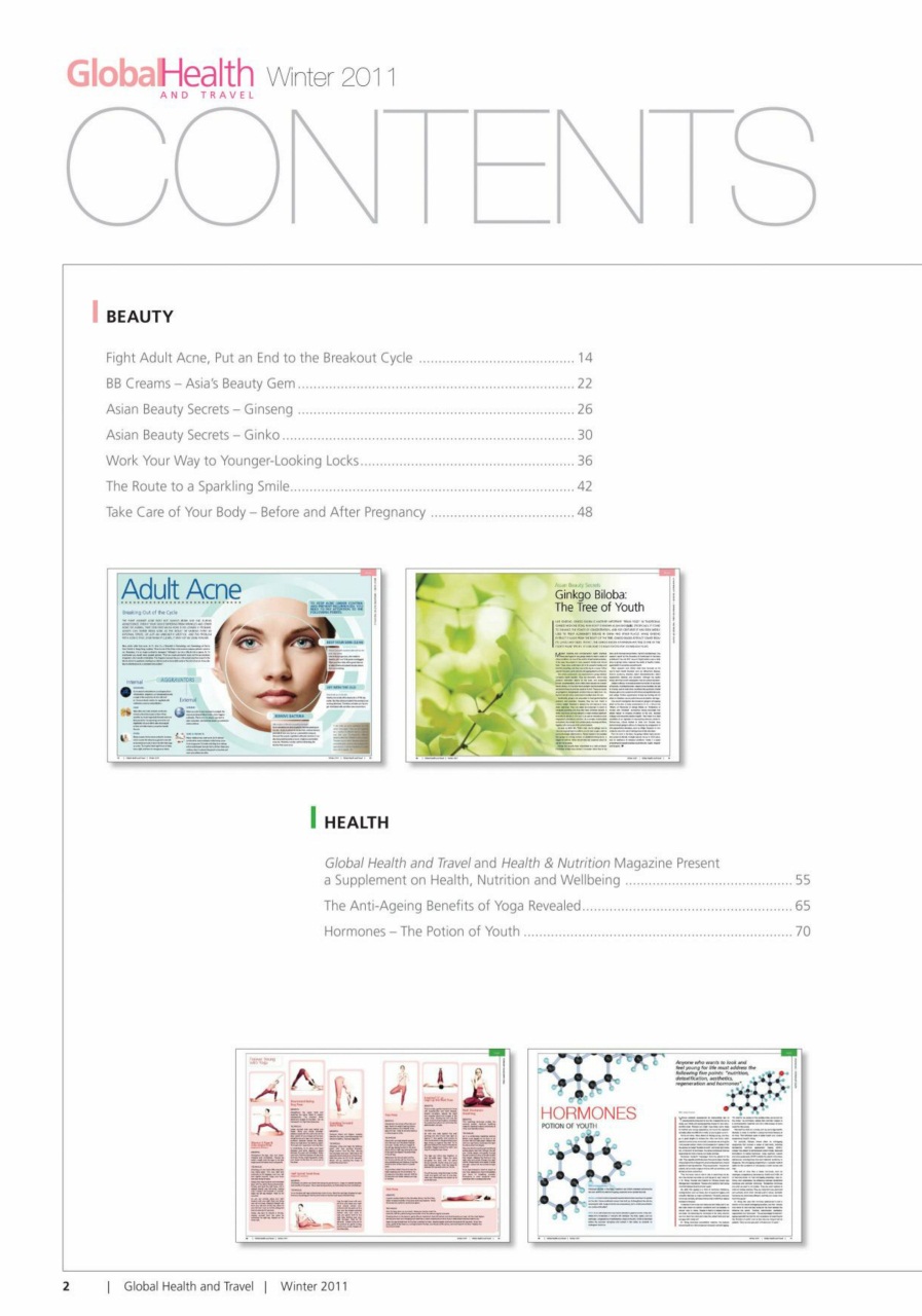 Global Health and Travel Preview Pages