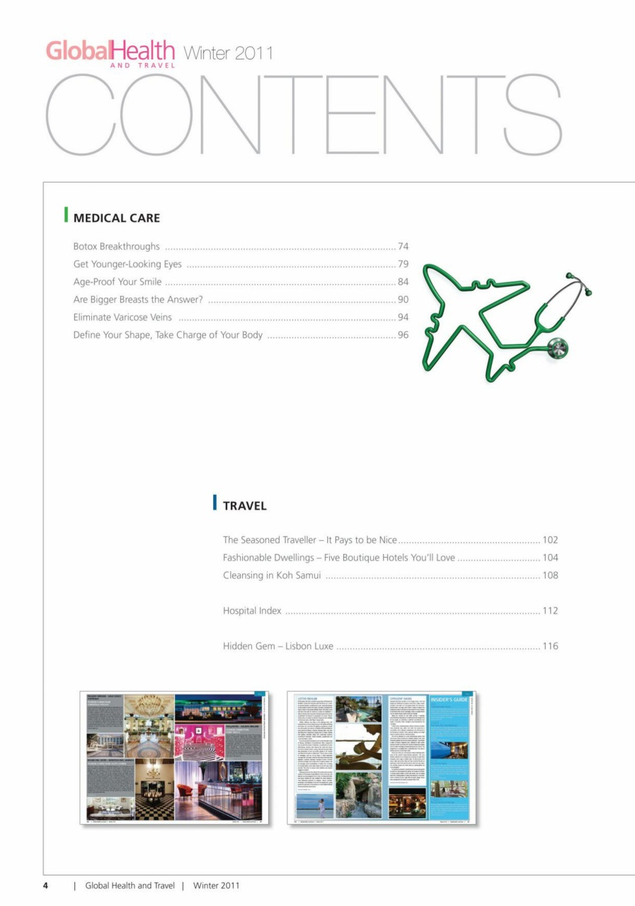 Global Health and Travel Preview Pages