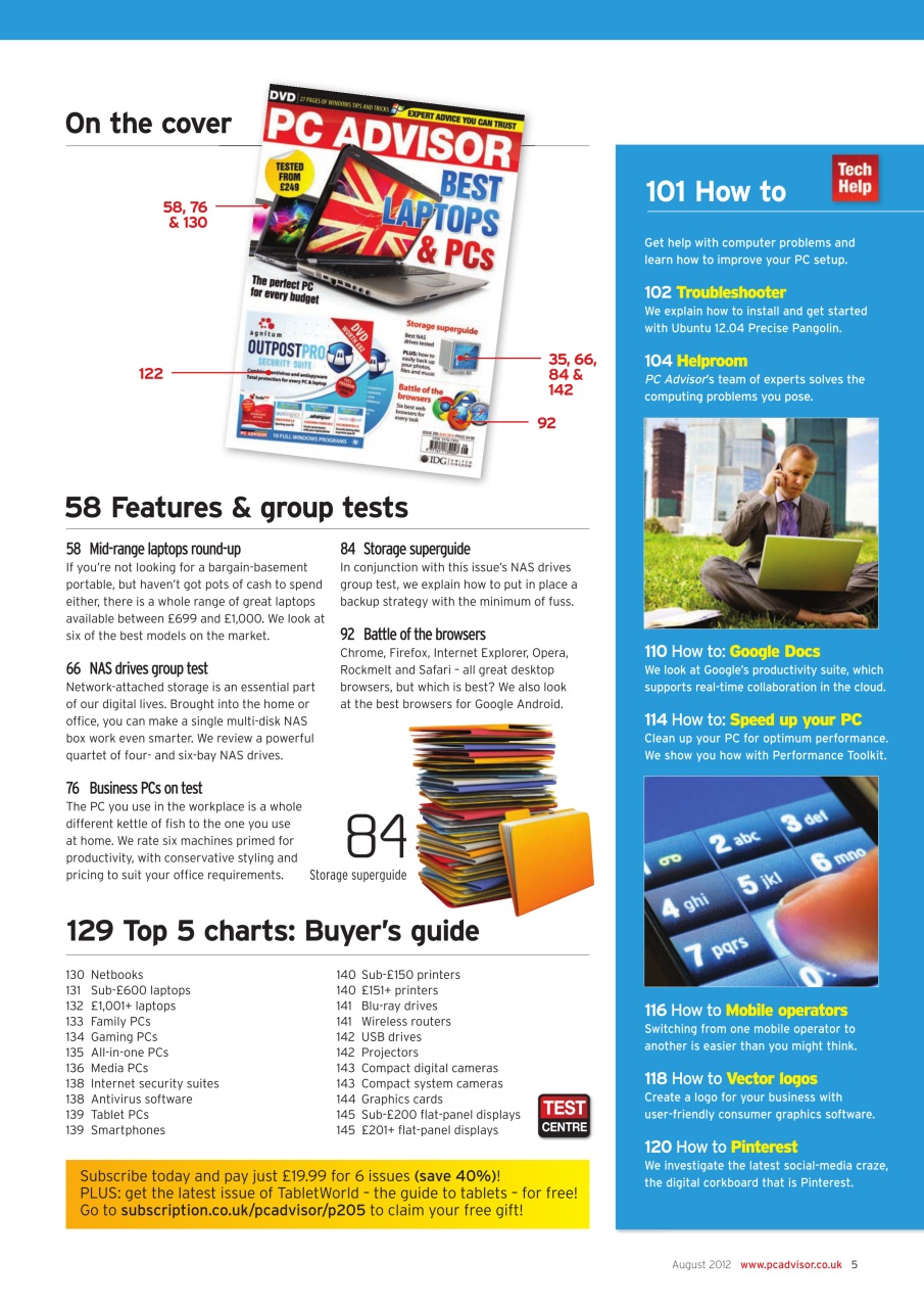 Tech Advisor Preview Pages