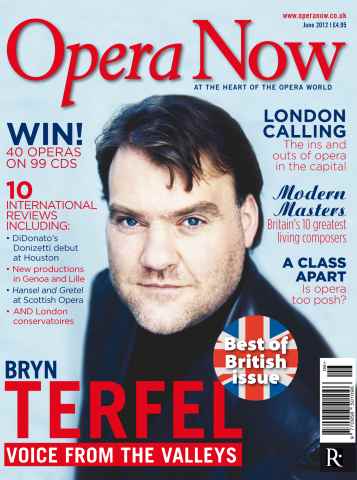 Opera Now issue Opera Now June 2012