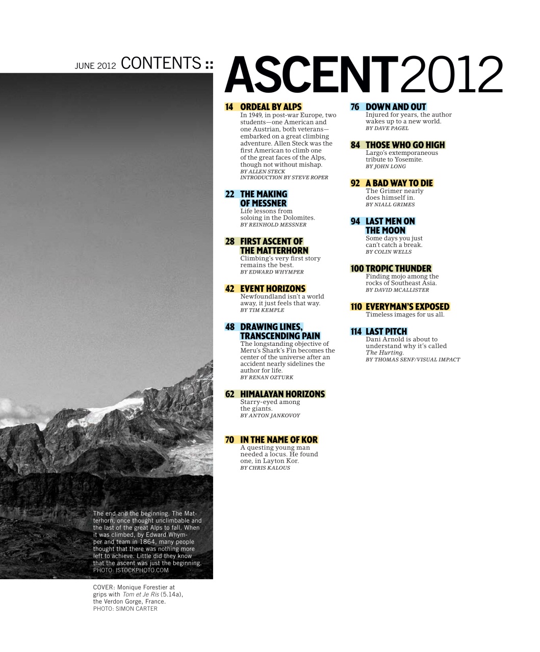 Rock and Ice Preview Pages