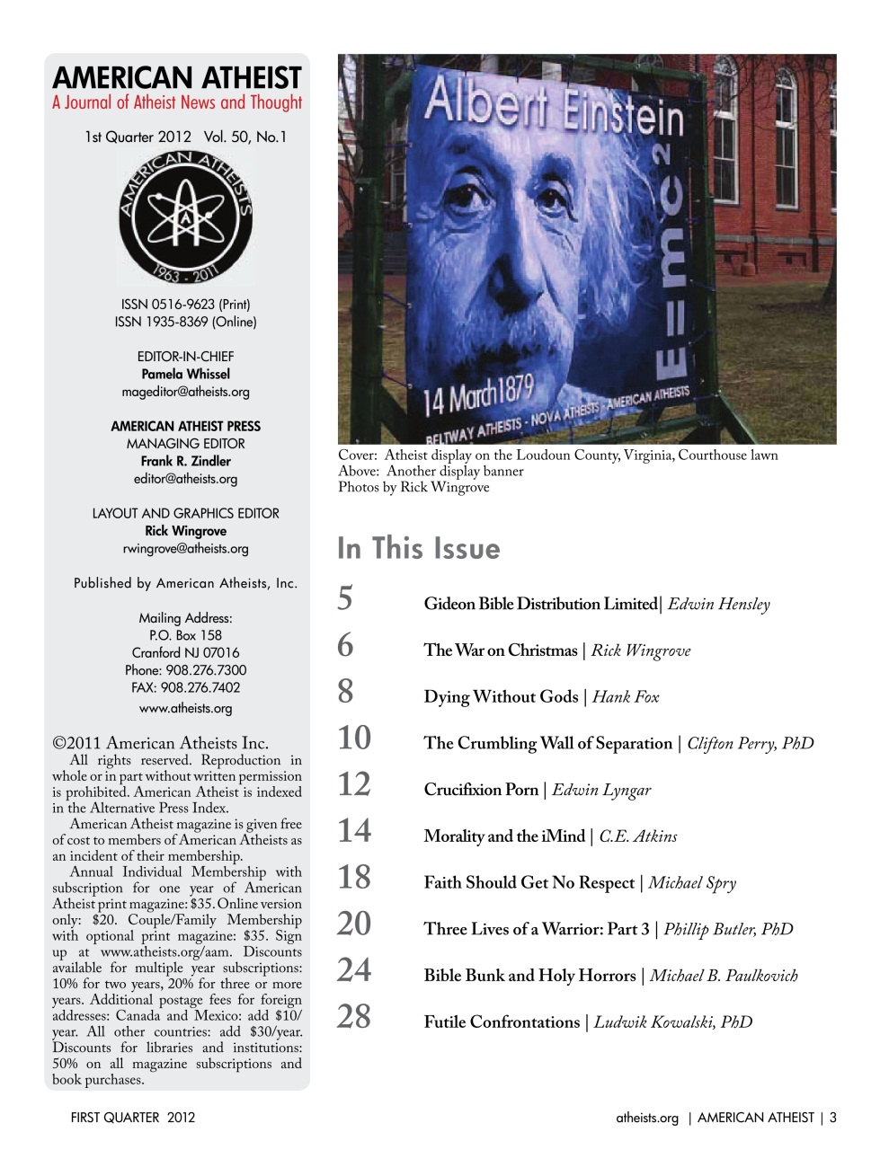 American Atheist Preview Pages