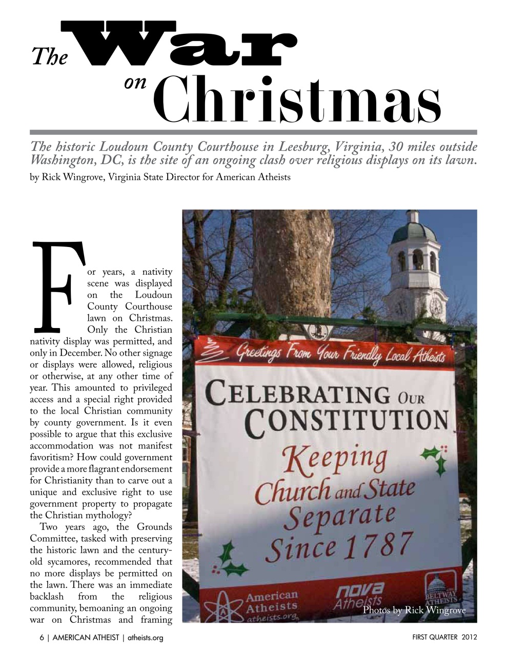 American Atheist Preview Pages