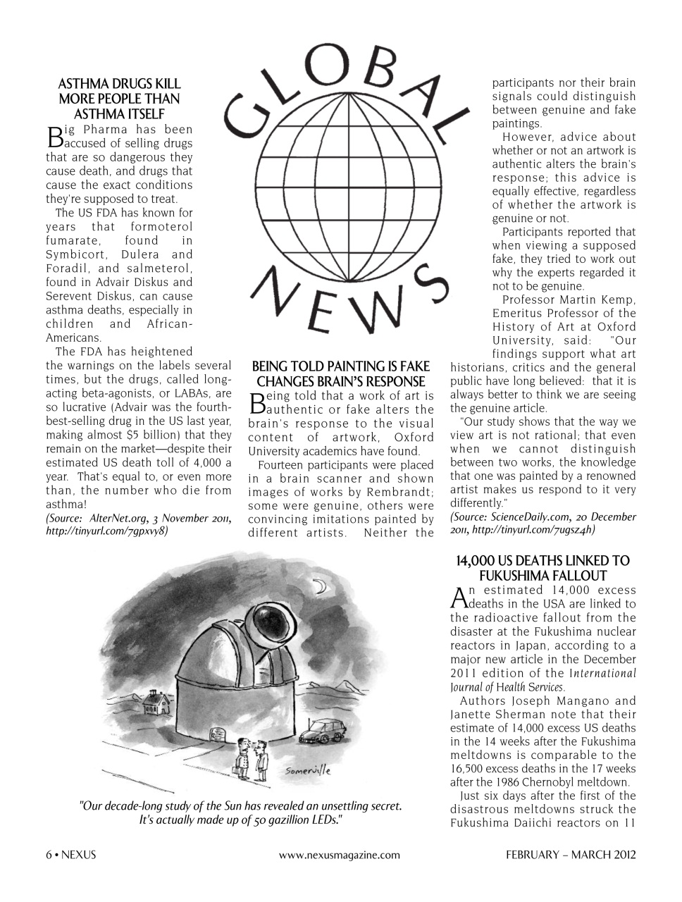 Nexus Magazine Preview Pages