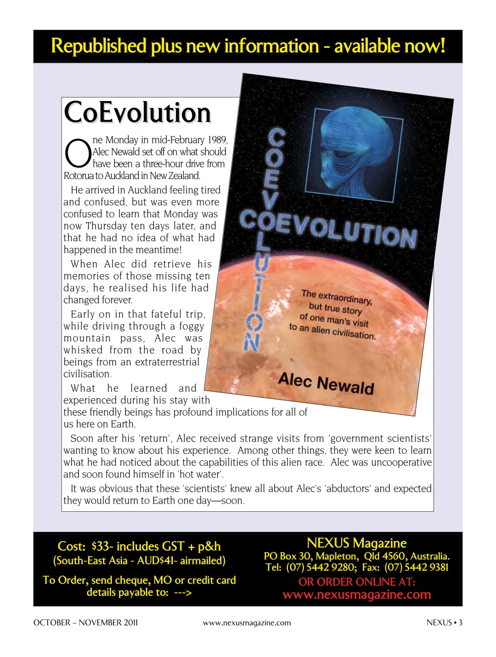 Nexus Magazine Preview Pages