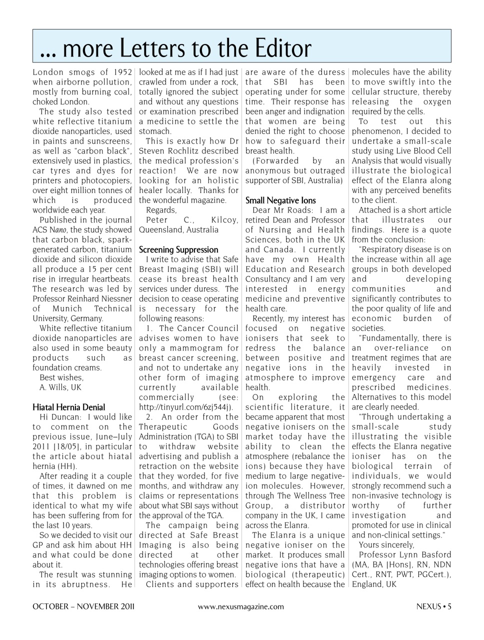 Nexus Magazine Preview Pages