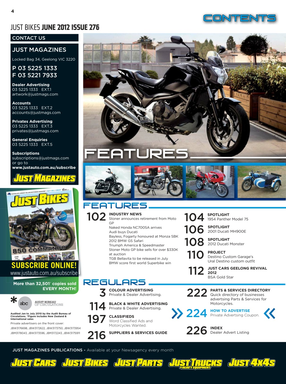 JUST BIKES Preview Pages