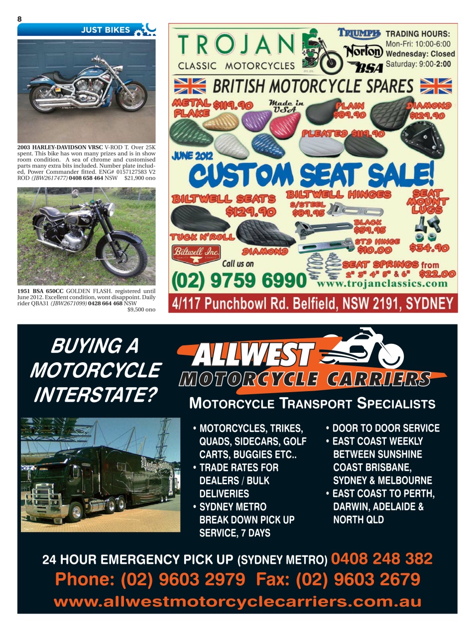 JUST BIKES Preview Pages