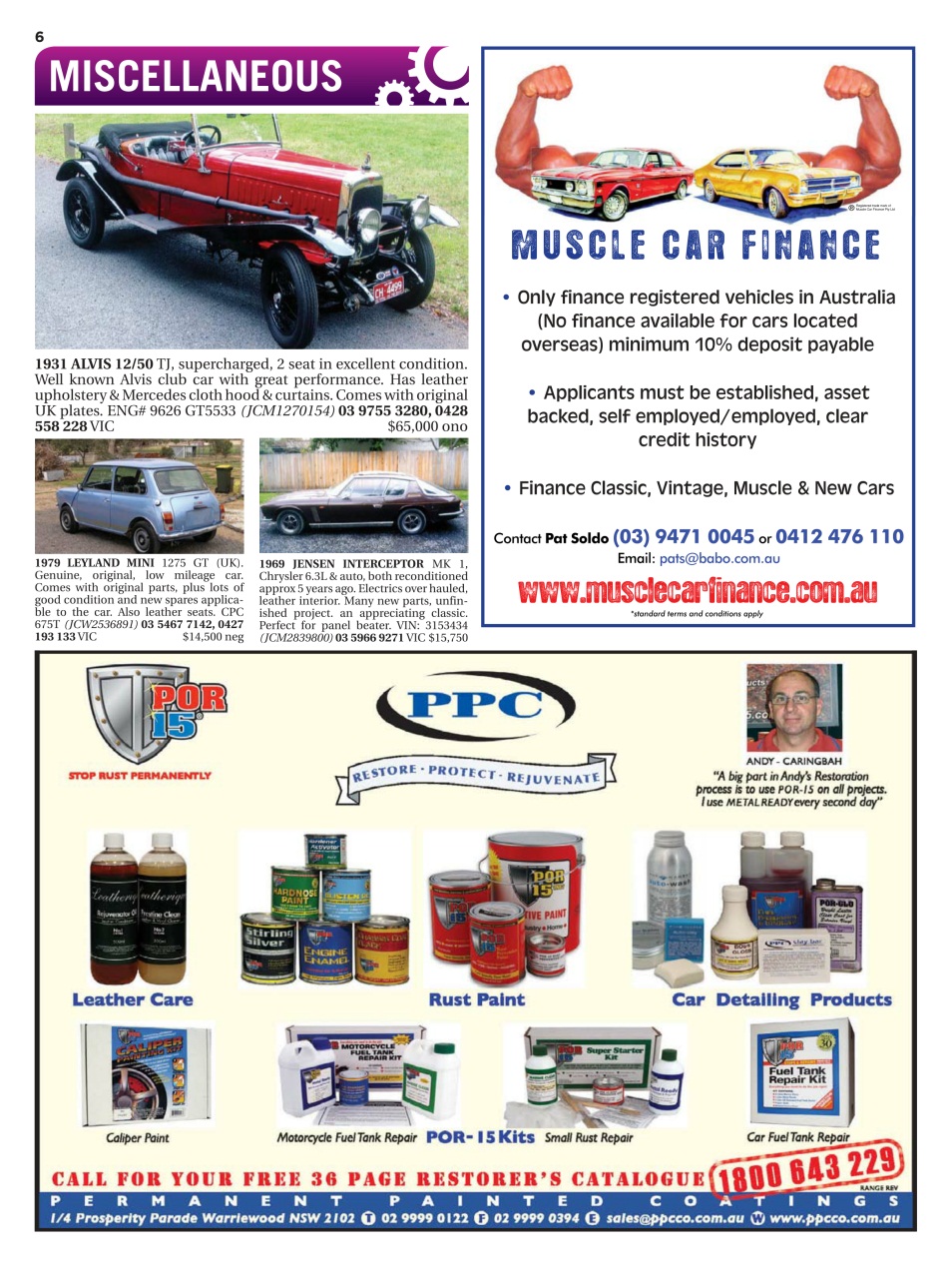 JUST CARS Preview Pages