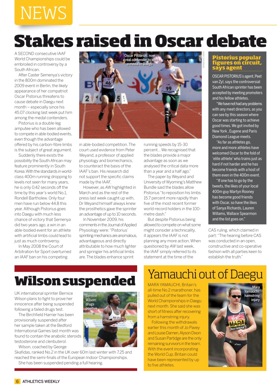 AW – Athletics Weekly Magazine Preview Pages