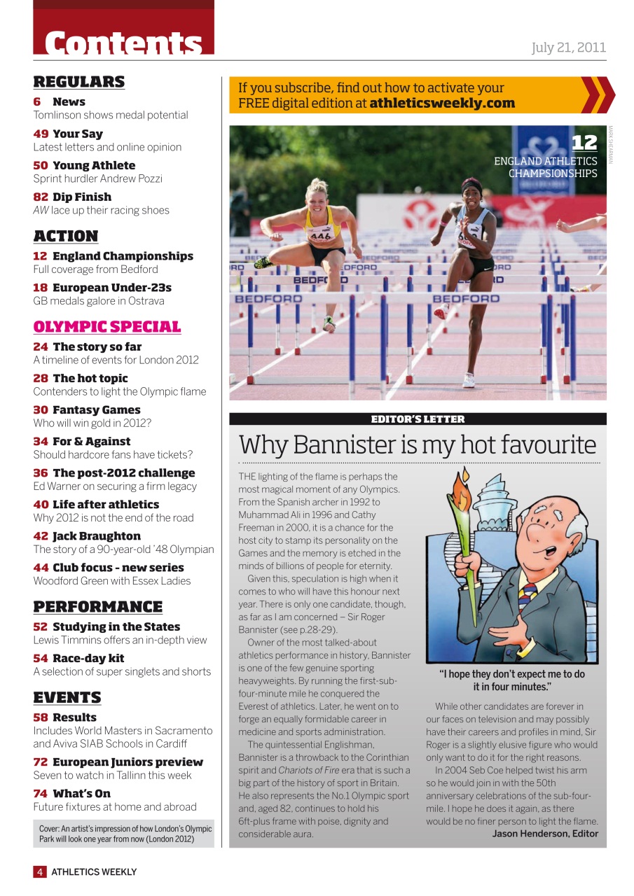 AW – Athletics Weekly Magazine Preview Pages