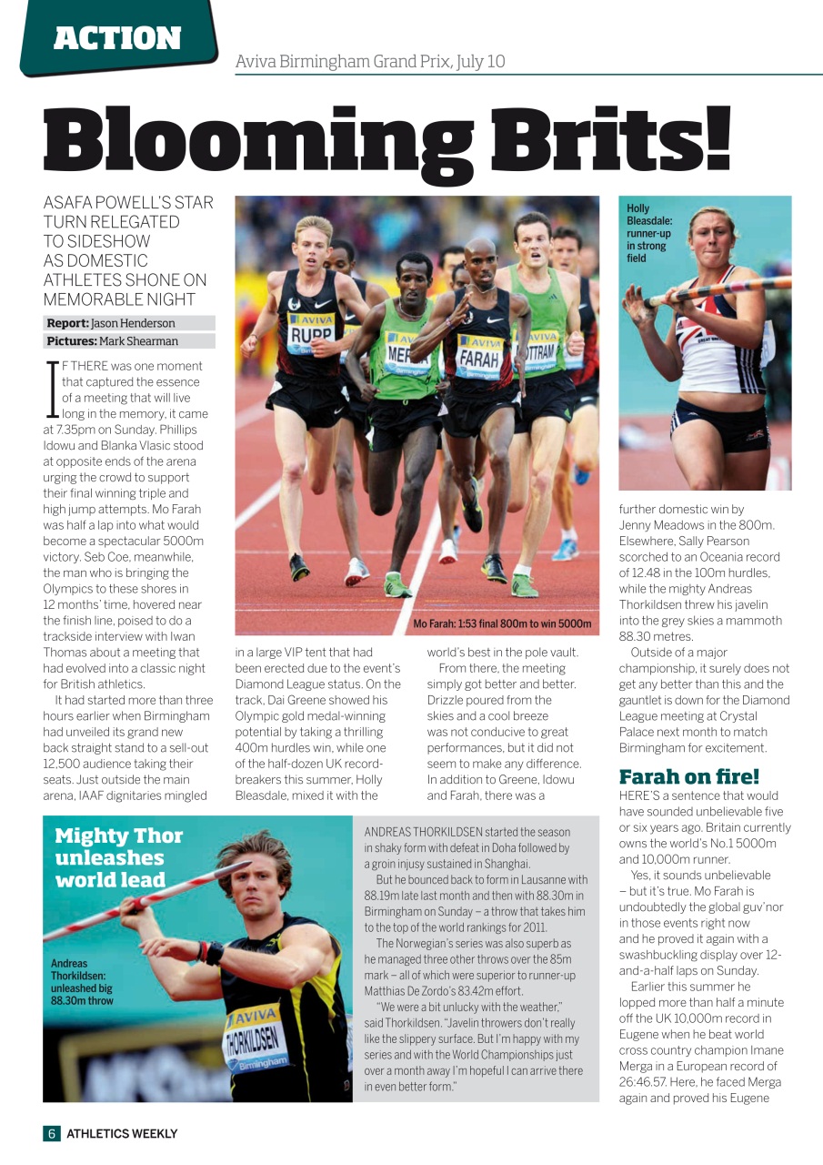 AW – Athletics Weekly Magazine Preview Pages