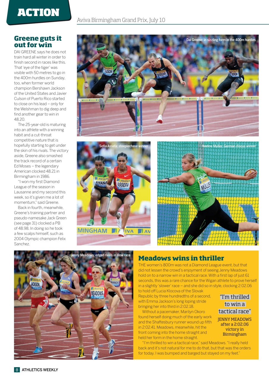 AW – Athletics Weekly Magazine Preview Pages