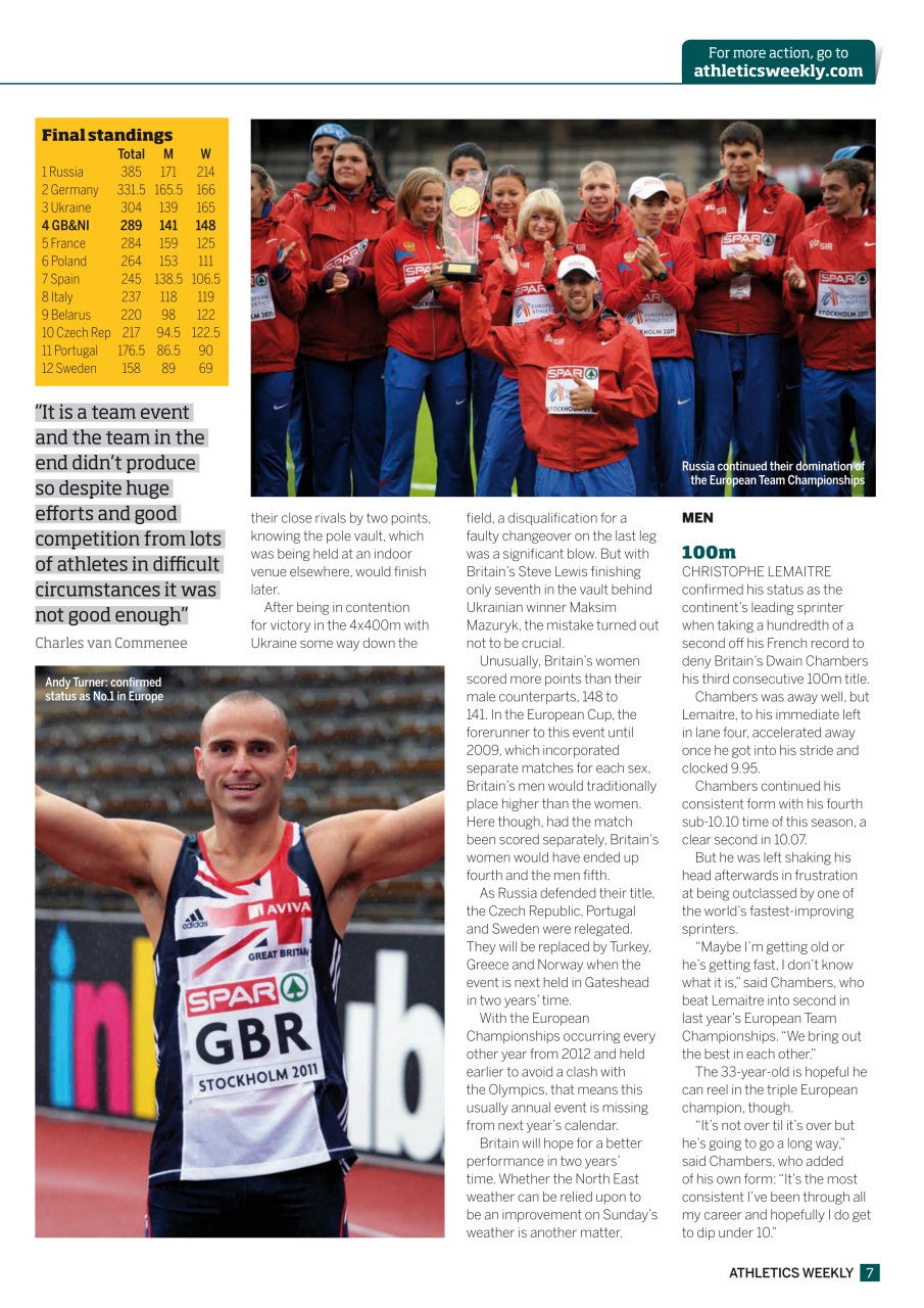 AW – Athletics Weekly Magazine Preview Pages