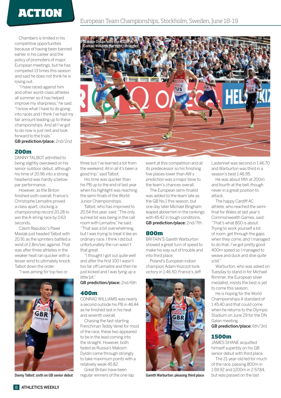 AW – Athletics Weekly Magazine Preview Pages