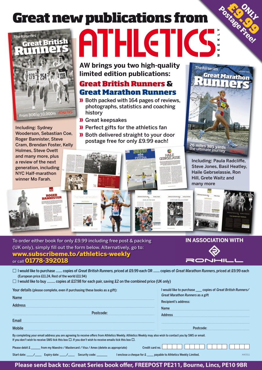 AW – Athletics Weekly Magazine Preview Pages