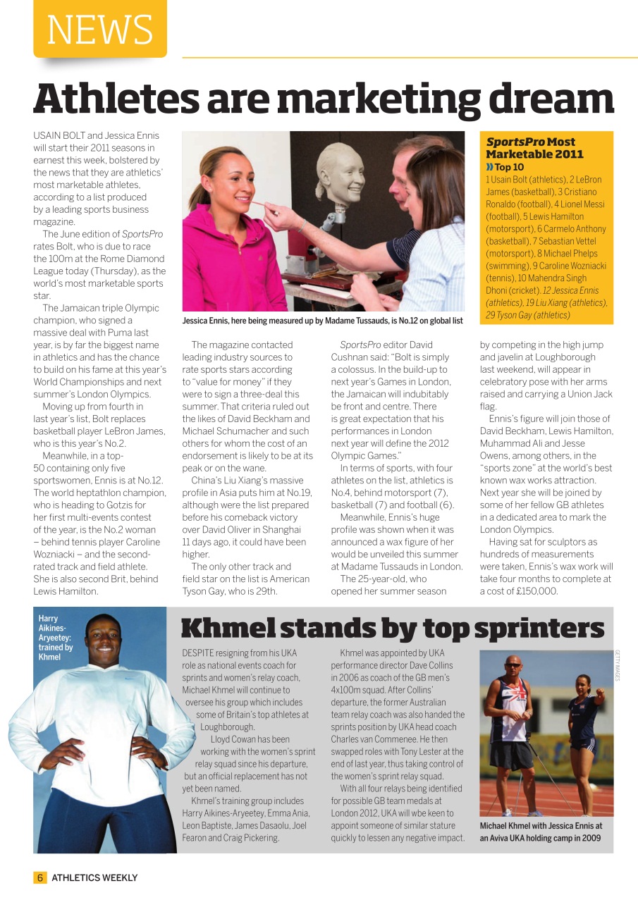 AW – Athletics Weekly Magazine Preview Pages