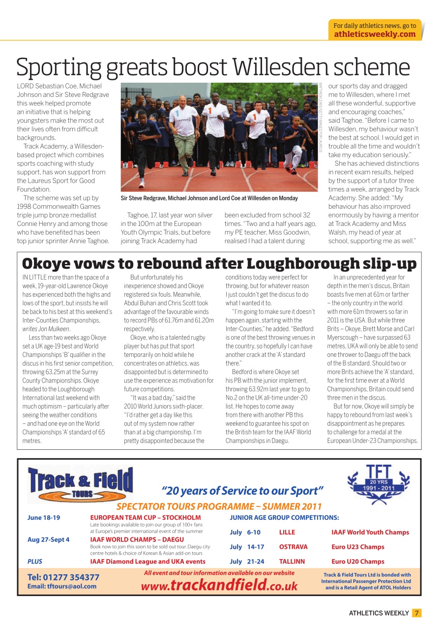 AW – Athletics Weekly Magazine Preview Pages