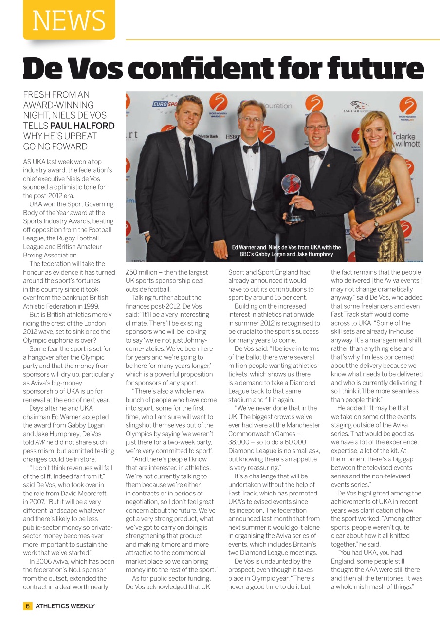 AW – Athletics Weekly Magazine Preview Pages