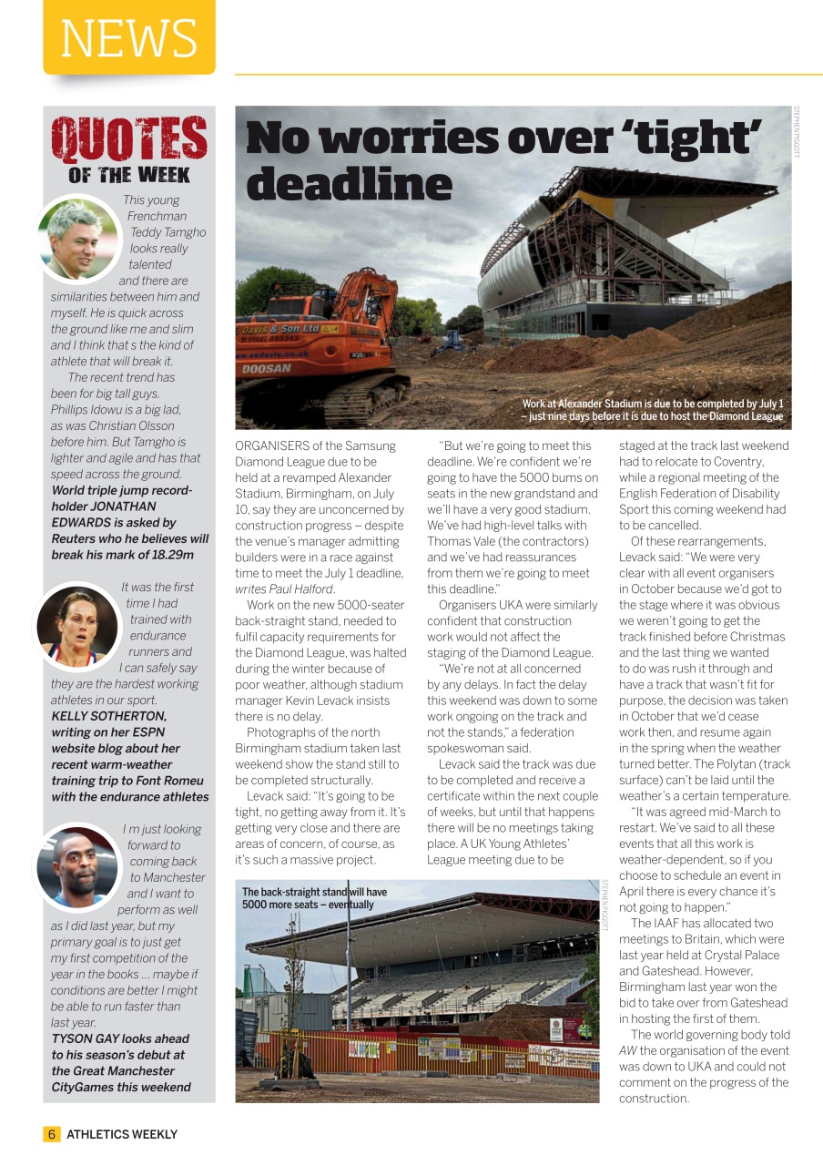 AW – Athletics Weekly Magazine Preview Pages