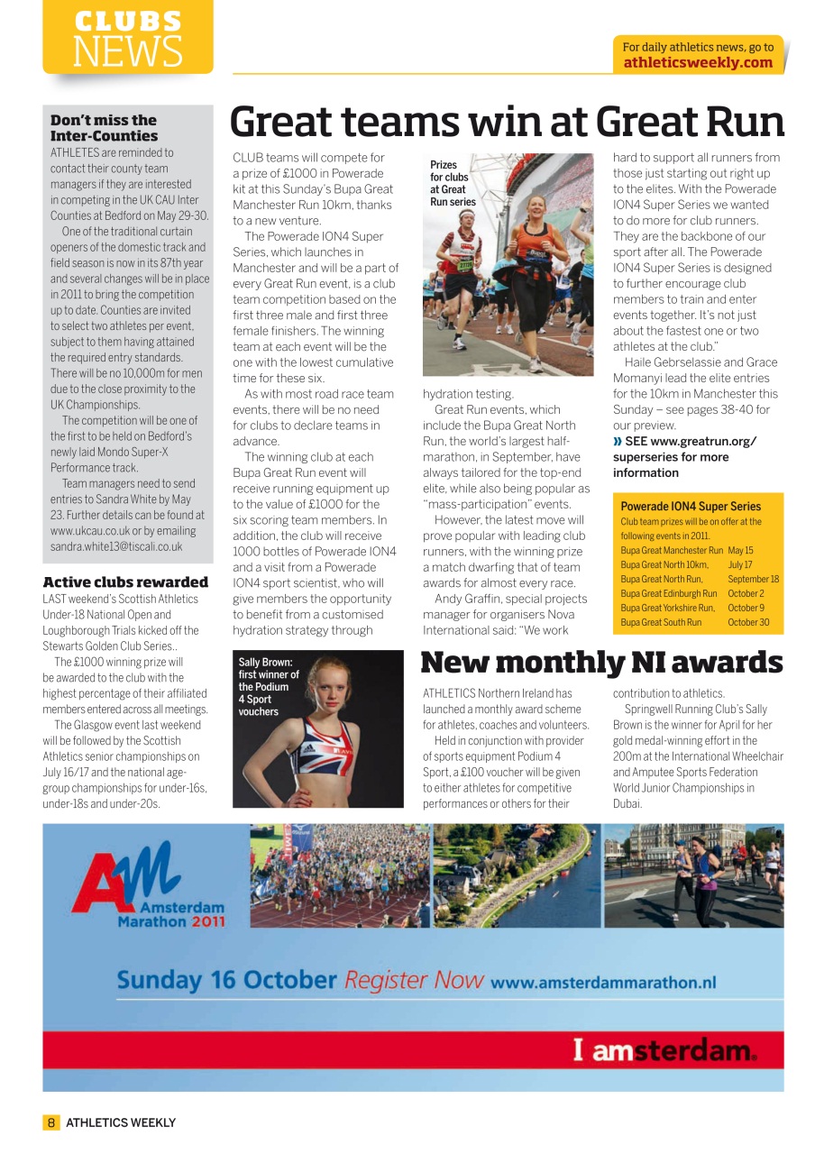 AW – Athletics Weekly Magazine Preview Pages
