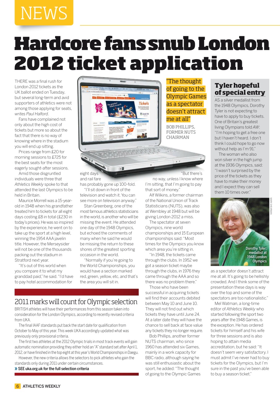 AW – Athletics Weekly Magazine Preview Pages