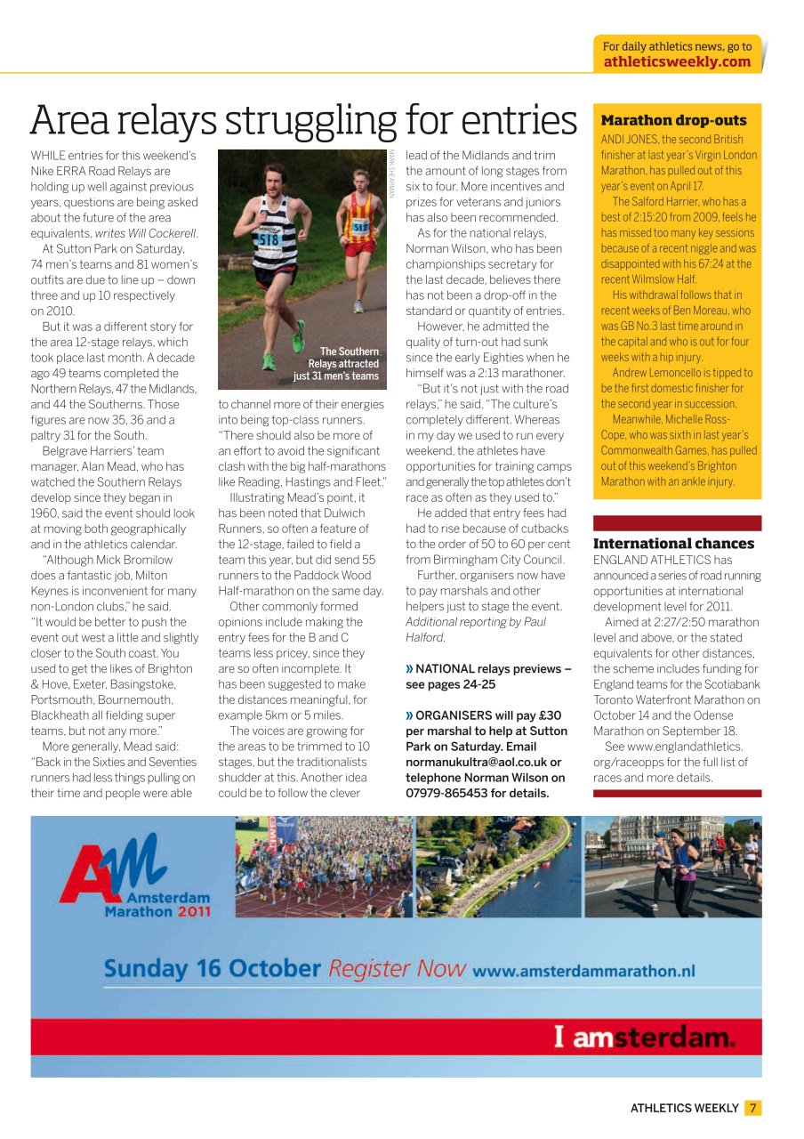 AW – Athletics Weekly Magazine Preview Pages