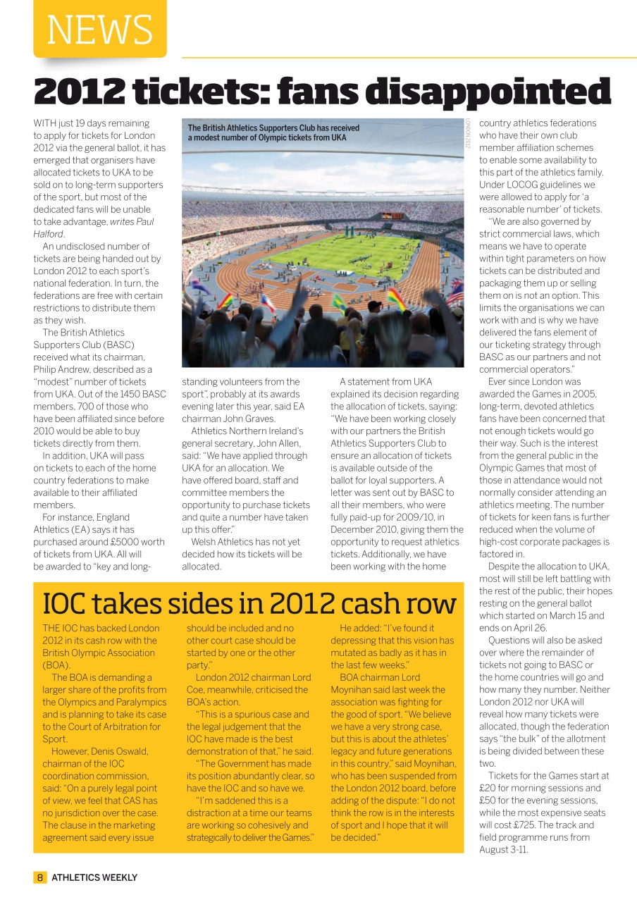 AW – Athletics Weekly Magazine Preview Pages